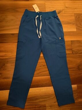 NWT Figs Yola Skinny Scrub Pants - Royal Blue - Small Petite
